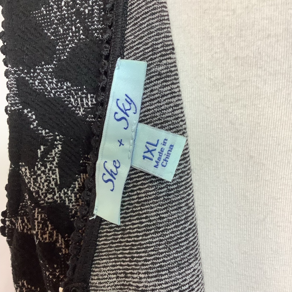 She & Sky Black Sleeveless Dress Sz 1XL - Picture 4 of 7